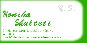 monika skulteti business card